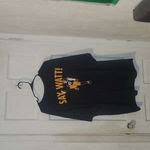 Pittsburgh Steelers TJ Watt "Say Watt"  3XL Black T Shirt